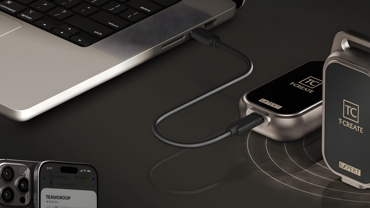 TeamGroup представила внешний SSD T-Create Expert P34F с функцией геолокации