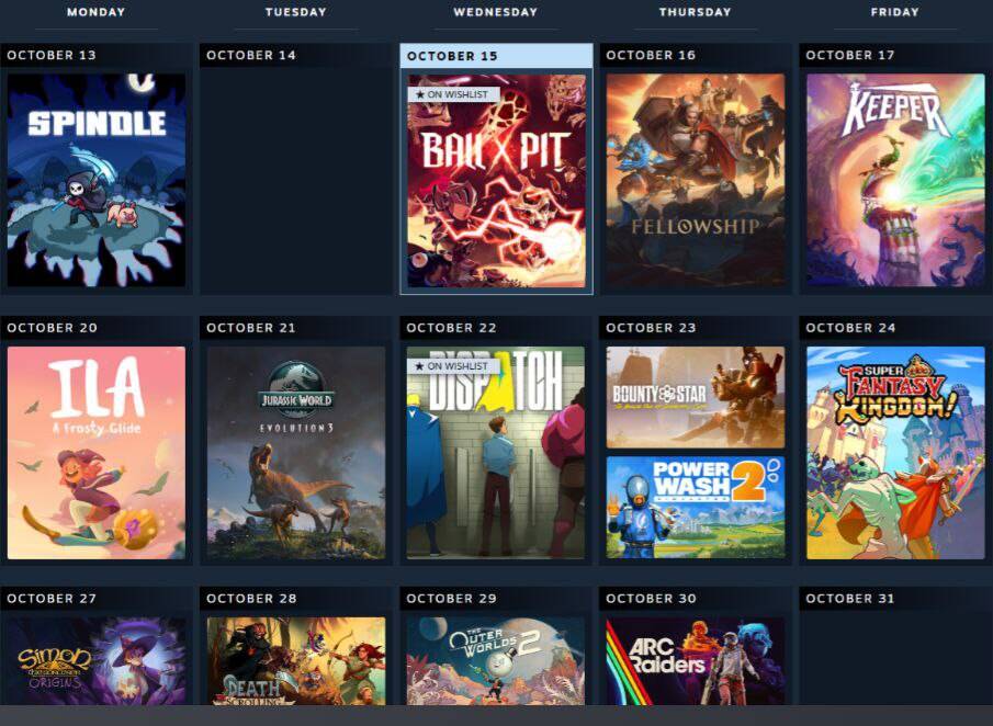 Valve представила персональный календарь релизов игр