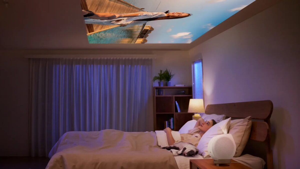 BenQ представила GV32 — компактный потолочный проектор с Google TV и поддержкой Netflix 5 benq gv32 portable ceiling projector 1 1920x1020 1