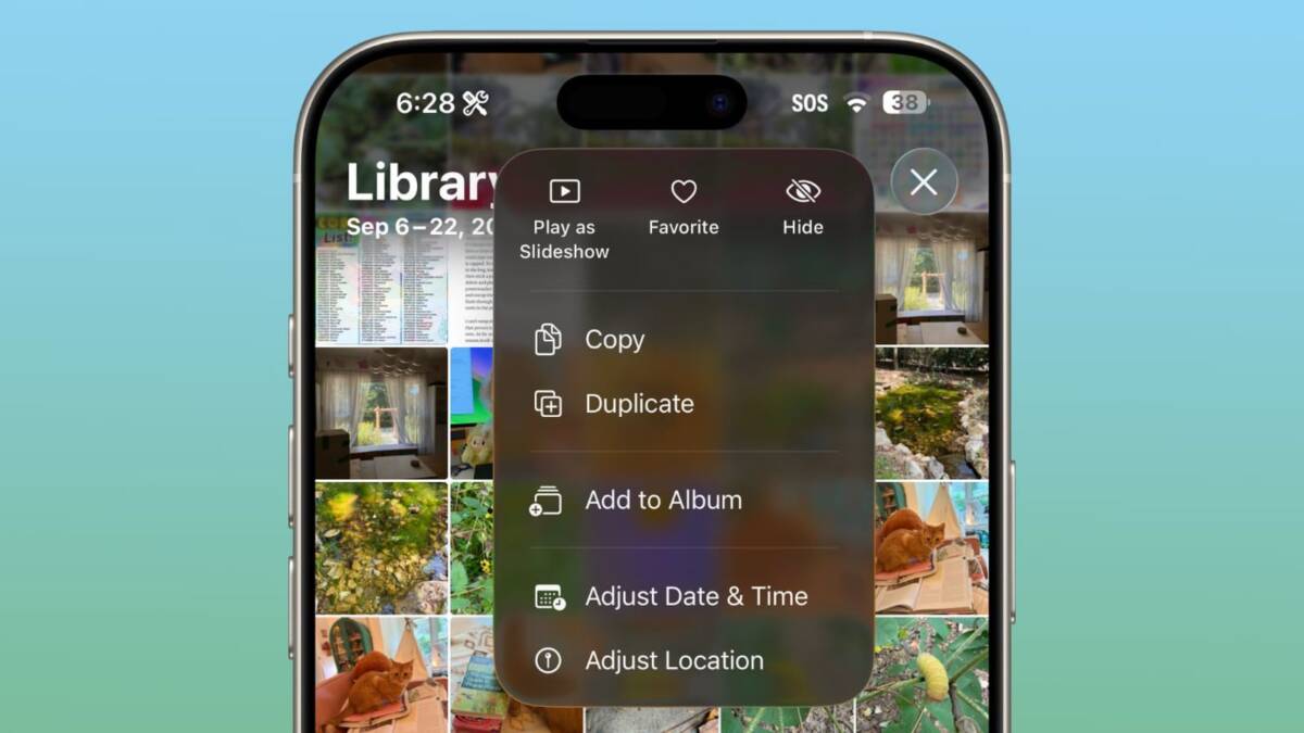 Что нового в iOS 26.1 Beta 2: изменения в будильниках, настройках и iPad 19 ios 26 1 photos app