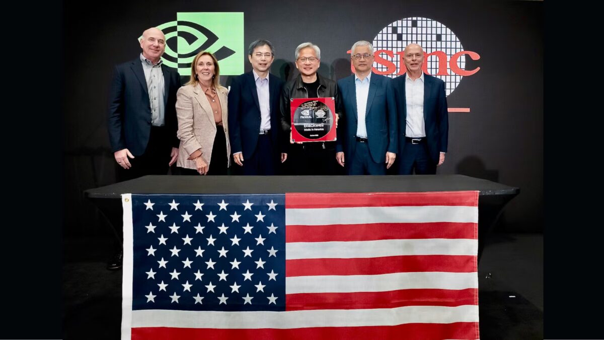 Nvidia произвела первую пластину Blackwell полностью на территории США