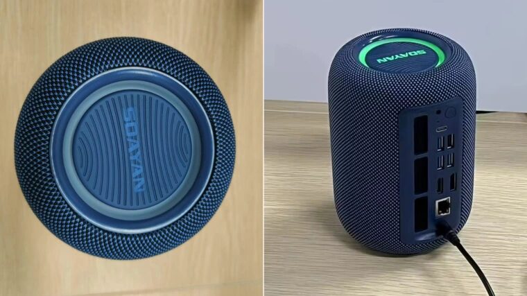 Выпущен мини-ПК EX1/EXR1 с дизайном колонки Apple HomePod