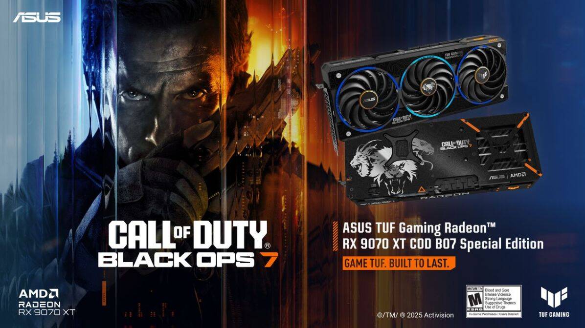 ASUS представил лимитированную версию Radeon RX 9070 XT Call Of Duty: Black Ops 7