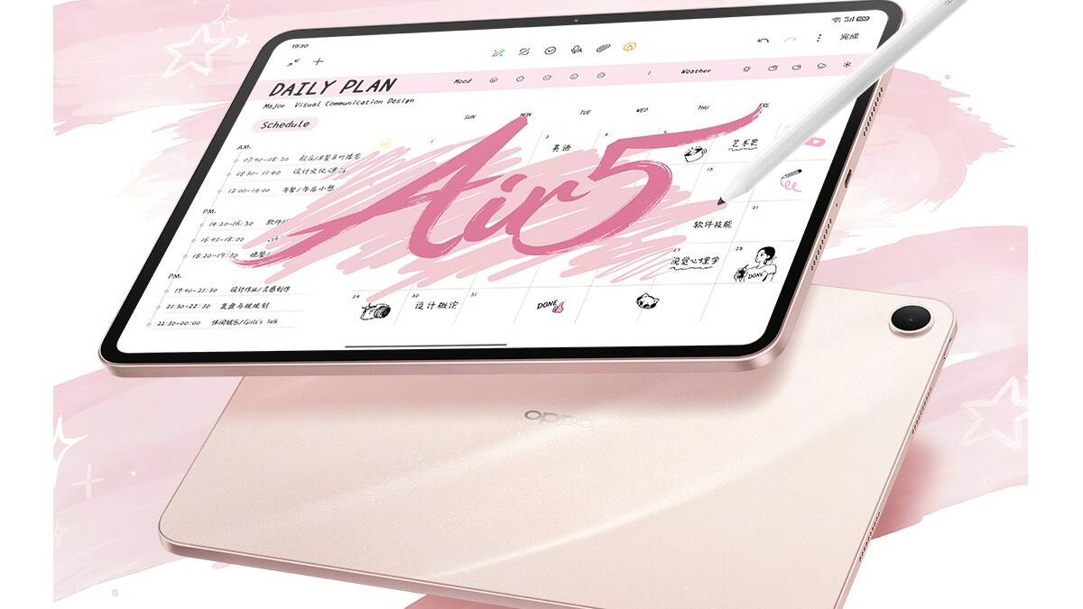 Oppo Pad Air5: раскрыт дизайн и ключевые характеристики