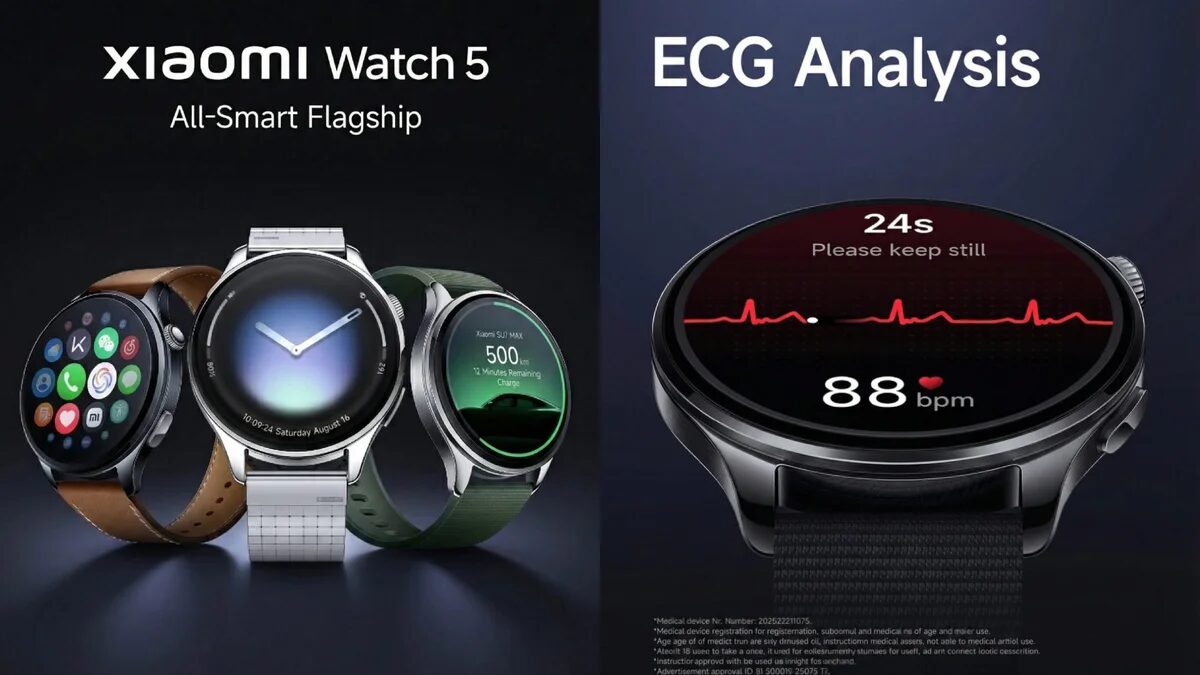 Xiaomi Watch 5 могут представить 25 декабря вместе с Xiaomi 17 Ultra и Buds 6