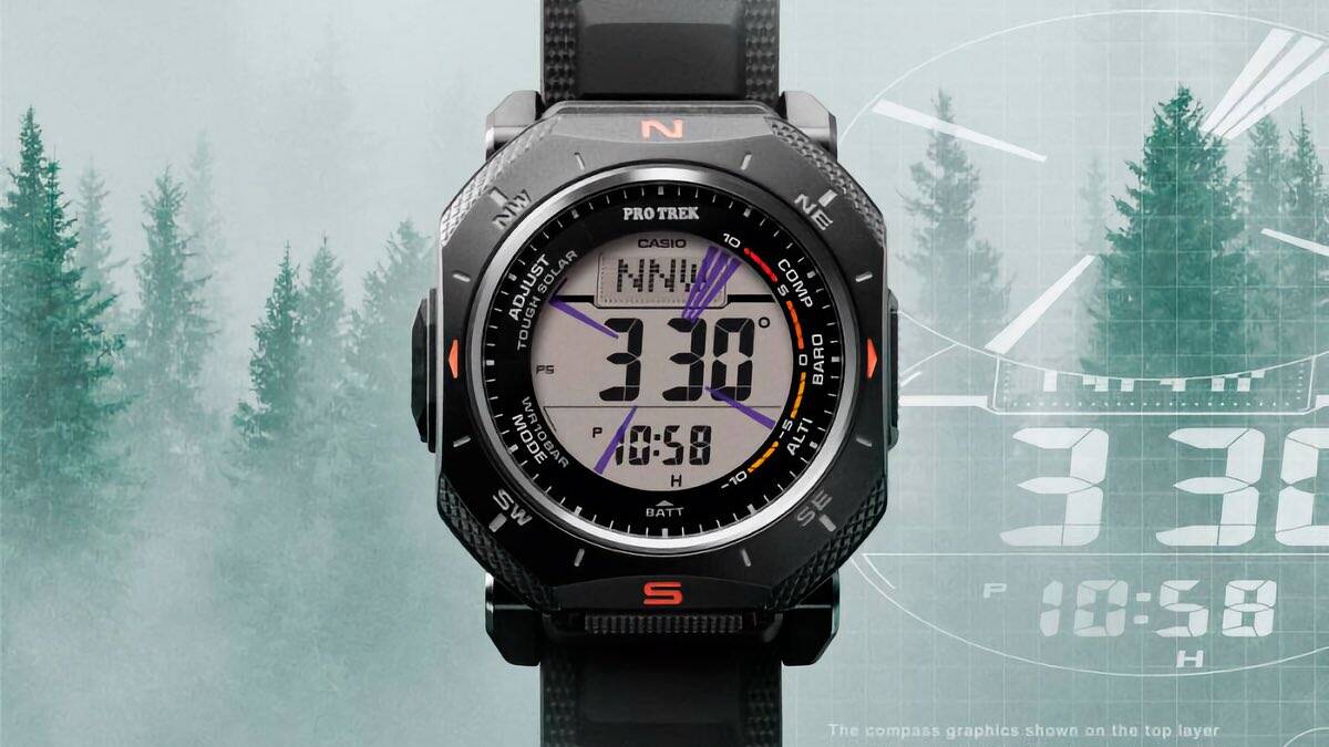 Casio готовит к выпуску необычные часы Pro Trek PRG-69 с восьмиугольным корпусом