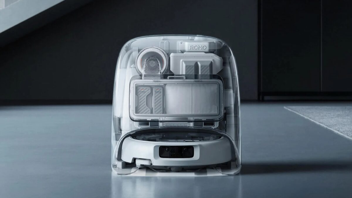 DJI ROMO запустили в Корее: робот-пылесос с 25 000 Па и 200 днями без обслуживания