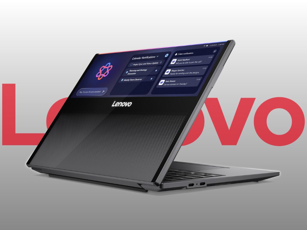 CES 2026: Lenovo покажет концепт ноутбука с выдвижным экраном