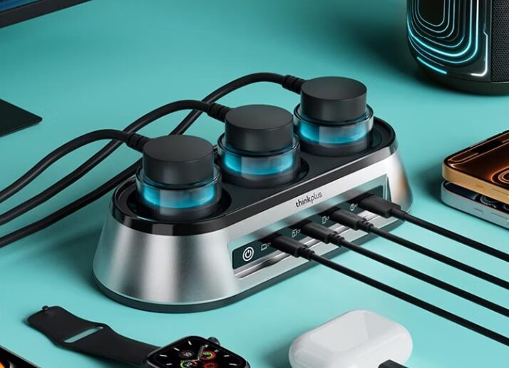 Lenovo представила настольную GaN-зарядную станцию ThinkPlus Fengxingzhe мощностью 150 Вт