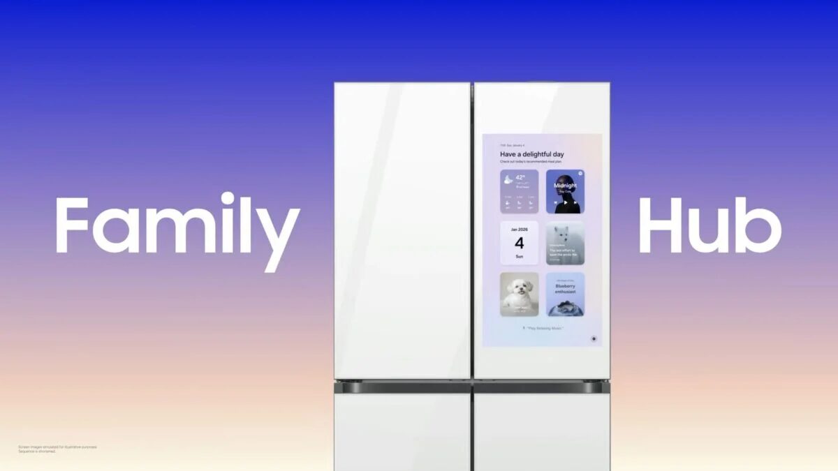 CES 2026: Samsung продемонстрировала холодильник Family Hub с ИИ Gemini