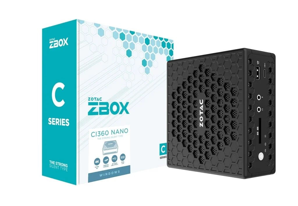 Zotac представила ультракомпактный мини-ПК Zbox CI360 nano для базовых задач