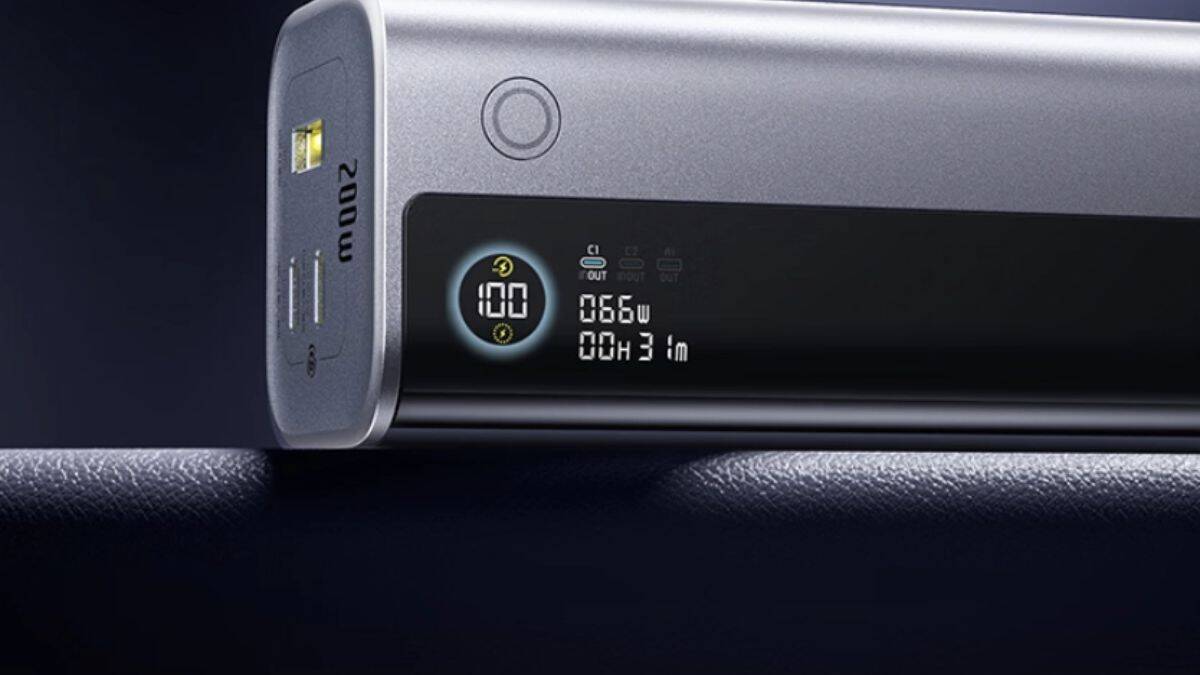 Baseus представила пауэрбанк на 25 000 мА·ч с выдвижным кабелем и зарядкой до 200 Вт