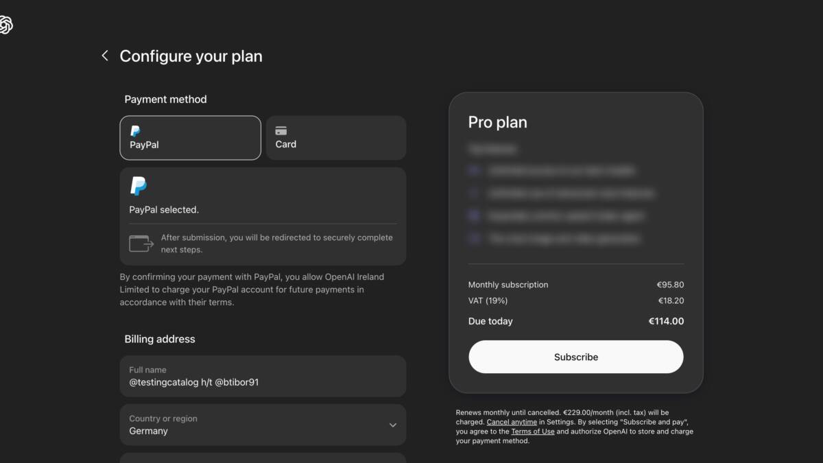 OpenAI готовит ChatGPT Pro Lite за $100 в месяц