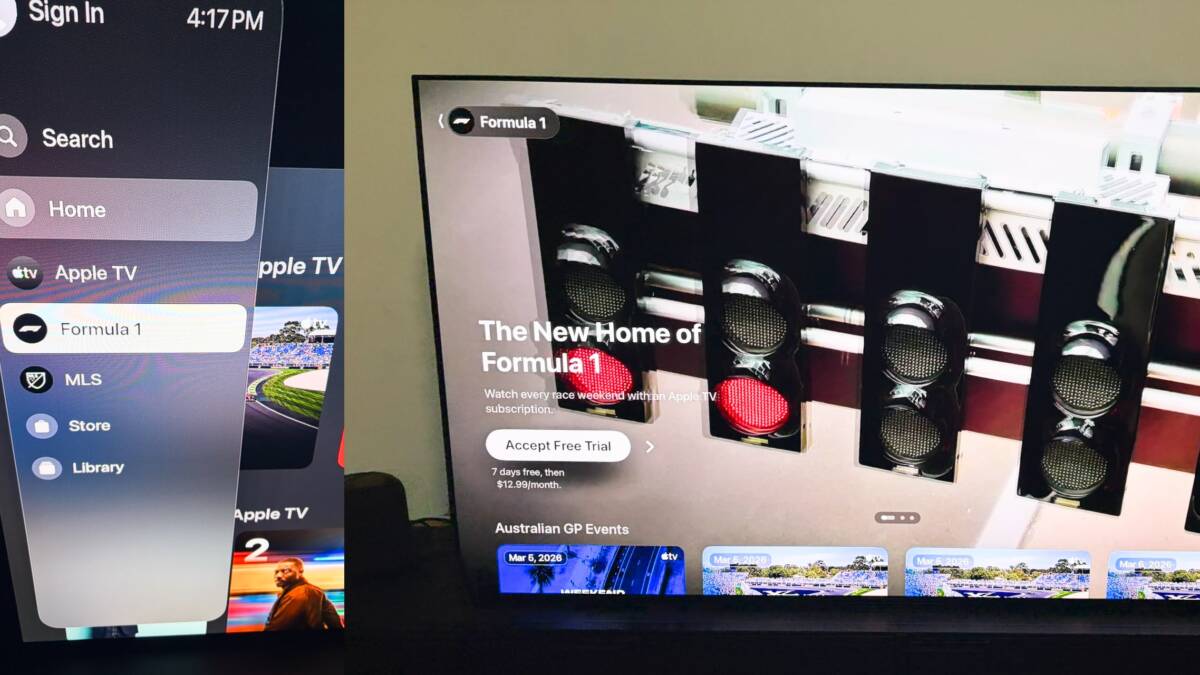 Канал F1 появился в приложении Apple TV перед первым Гран‑при