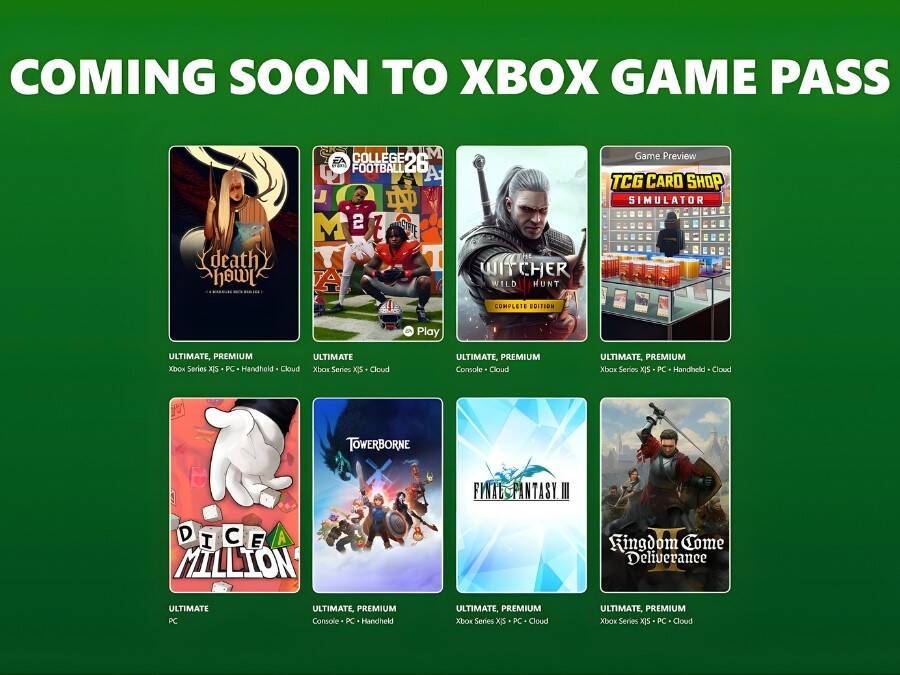 Xbox анонсировала 8 новых игр для Game Pass