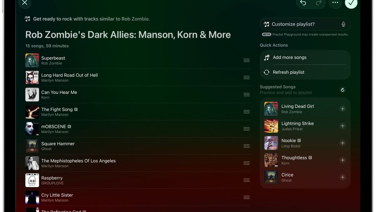 Apple Music запустила Playlist Playground для быстрого создания плейлистов