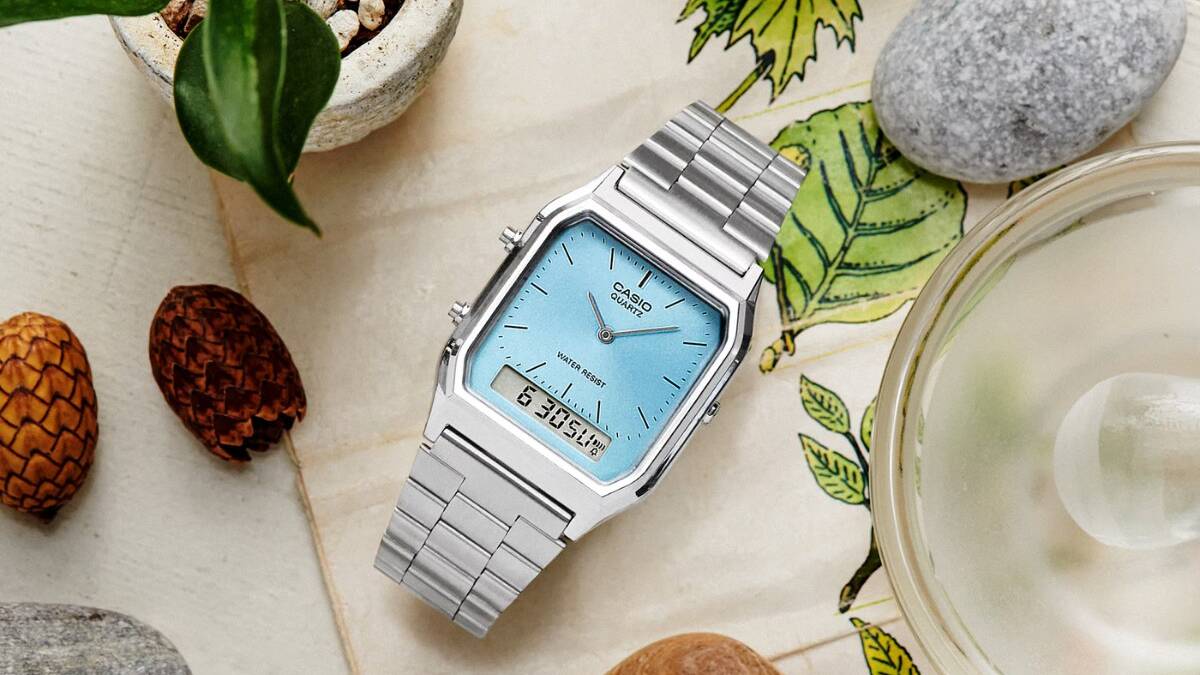 Casio представила в США новые доступные аналого-цифровые часы AQ230A-2A1M