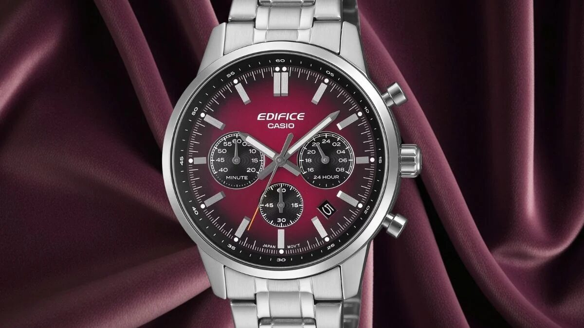 Casio выпустила новые часы Edifice EFR-575 в Европе — три модели с автоспортивным дизайном