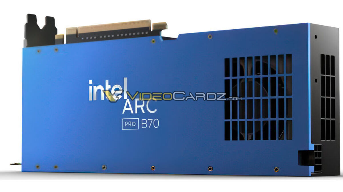 Как выглядит новая видеокарта Intel Arc Pro B70 с 32 ГБ памяти