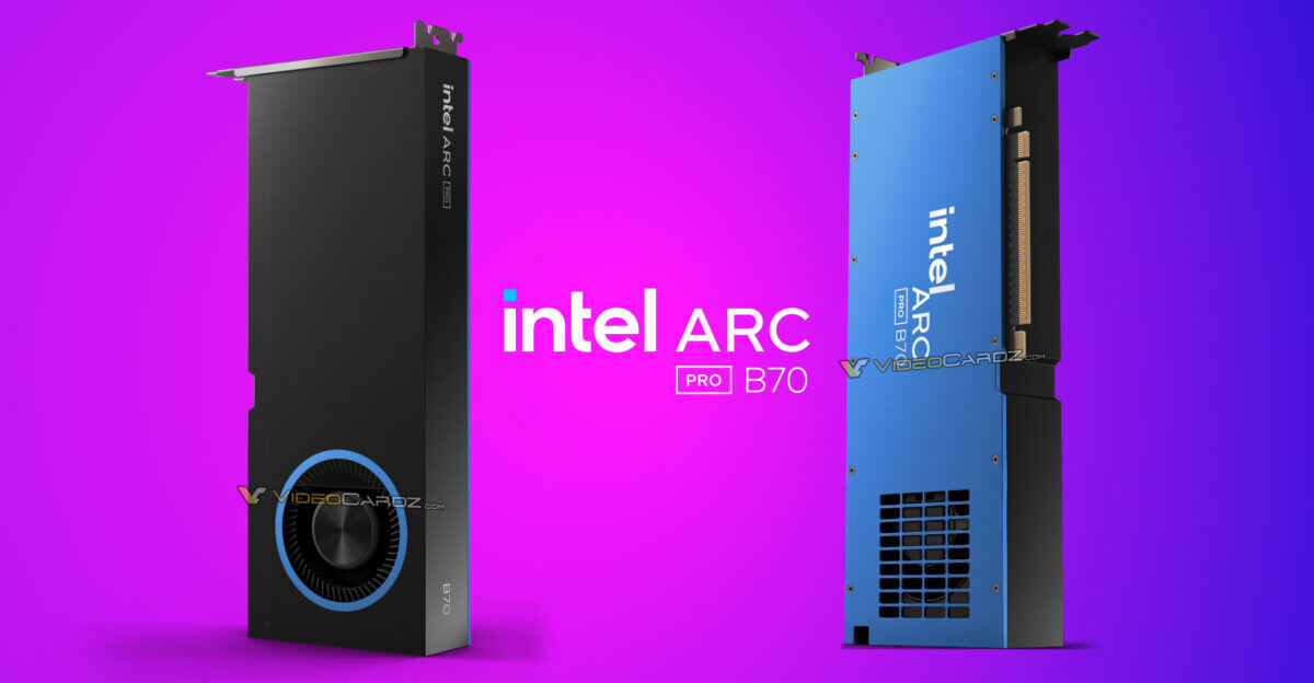 Первые фото видеокарты Intel Arc Pro B70 с 32 ГБ памяти и дата выхода