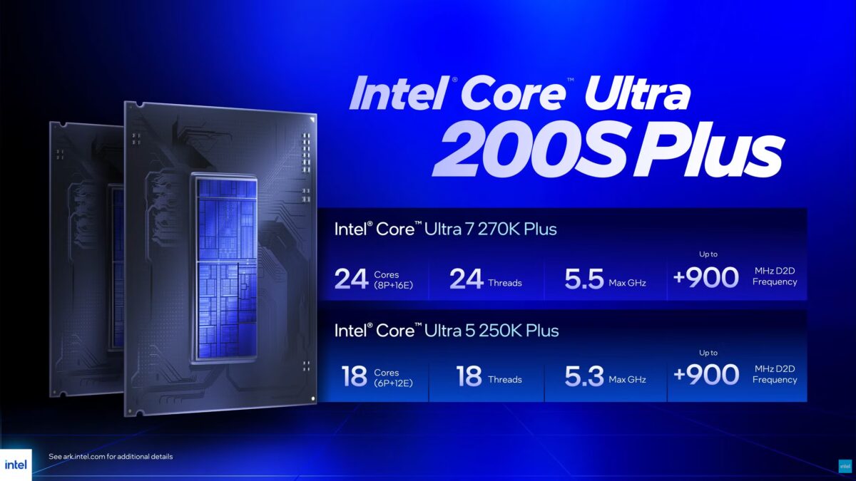 Обновлённые процессоры Intel Arrow Lake Ultra 200S Plus предлагают больше ядер и сниженную цену