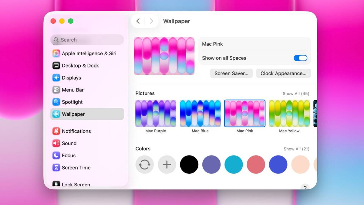 Новые обои MacBook Neo доступны для всех Mac в macOS Tahoe 26.4