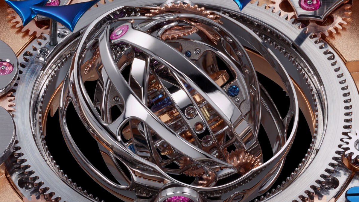 Мультиосевой турбийон Marco Lang Seven Spheres в классическом корпусе из платины