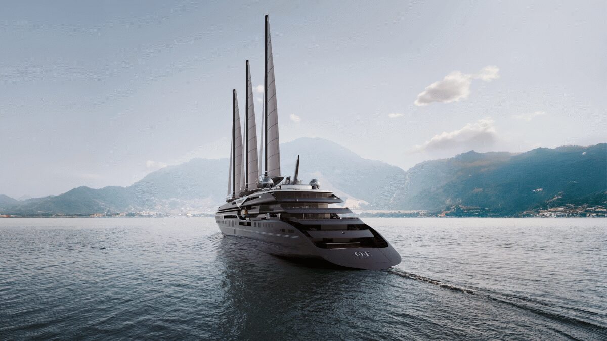 Самый большой парусный лайнер Orient Express Corinthian побил рекорд скорости