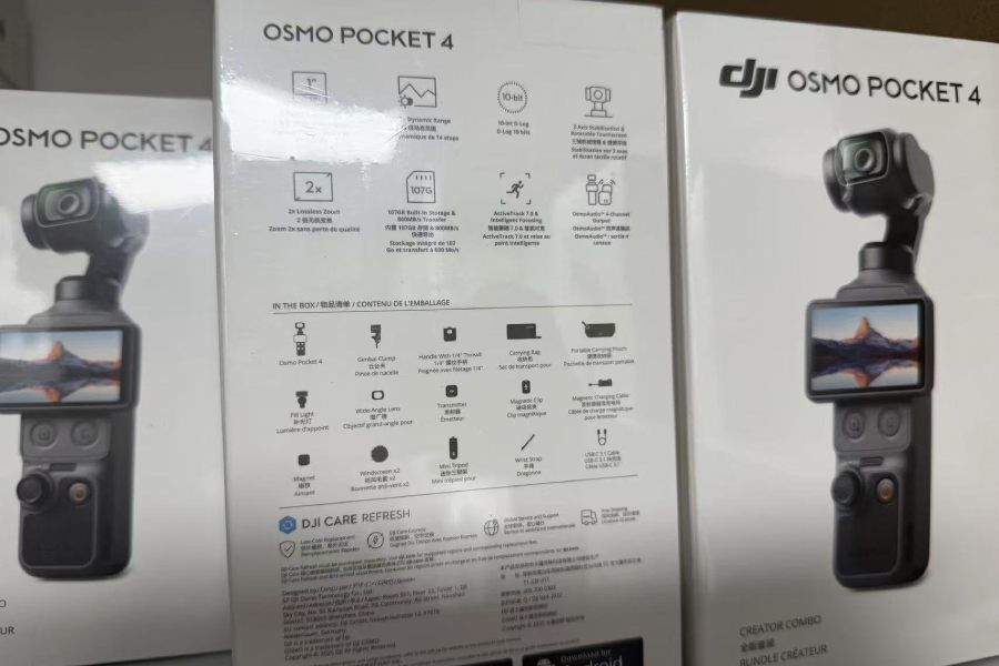 DJI Osmo Pocket 4 засветился на розничной упаковке