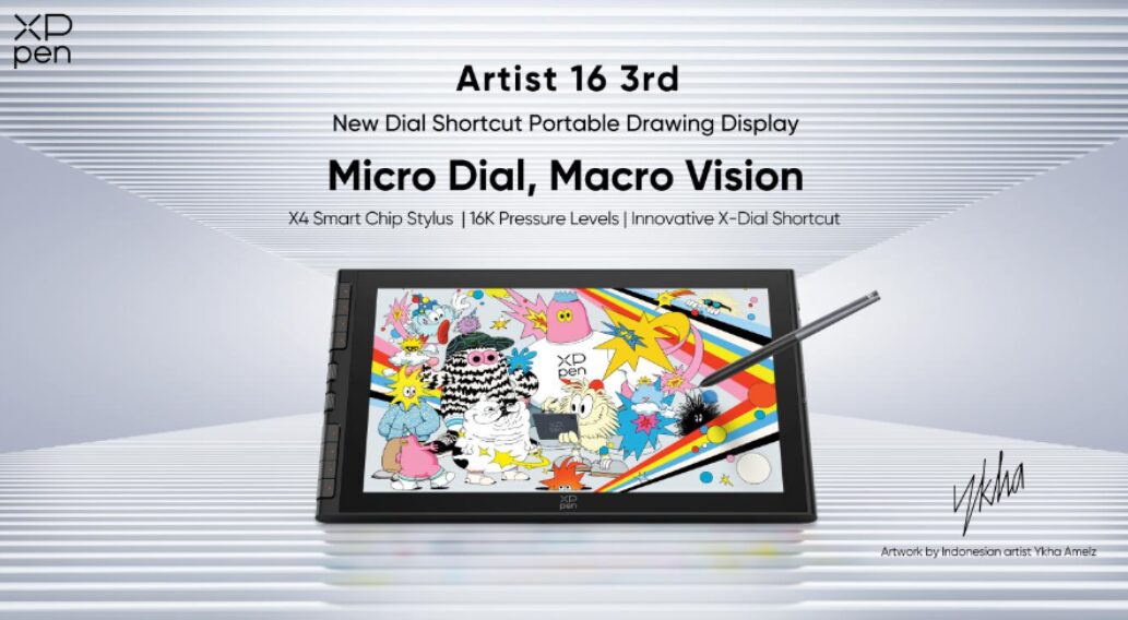 XPPen представила Artist 16 3rd — доступный графический дисплей с улучшенным управлением