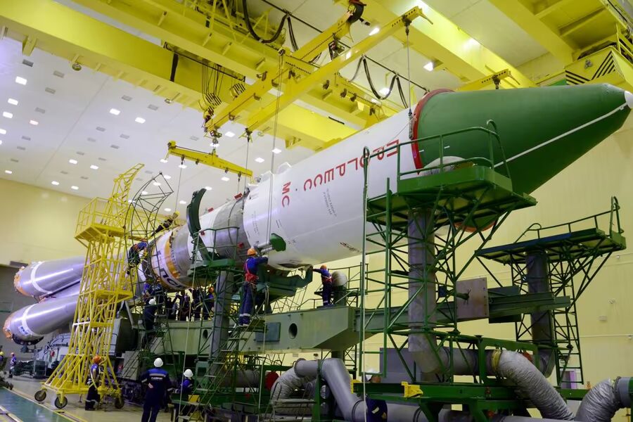 Ракету «Союз» вывезут на стартовую площадку 23 апреля