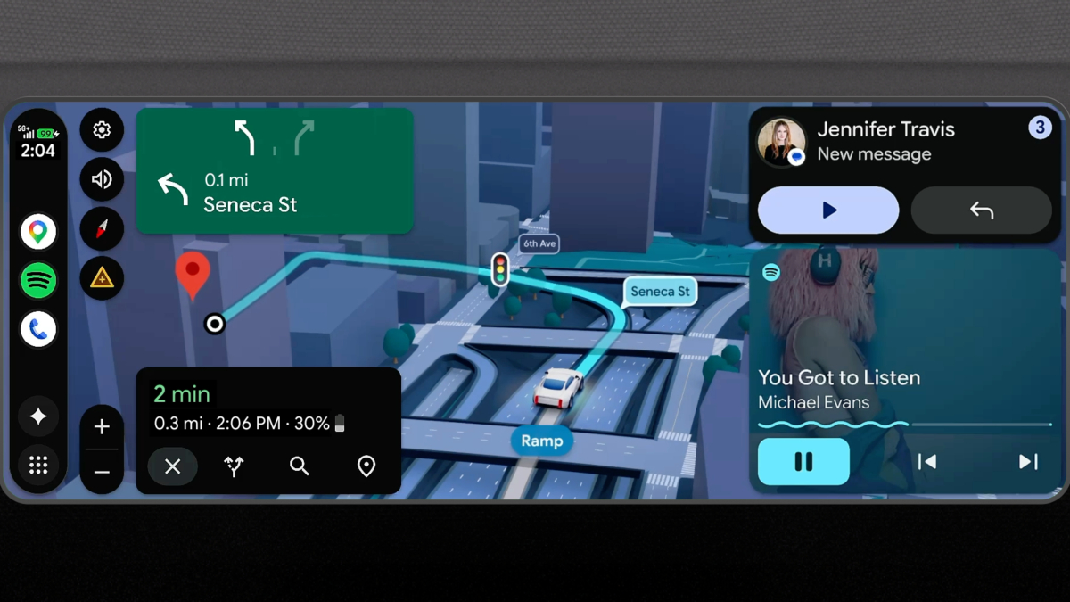 Google растянула Android Auto на любые экраны и добавила YouTube