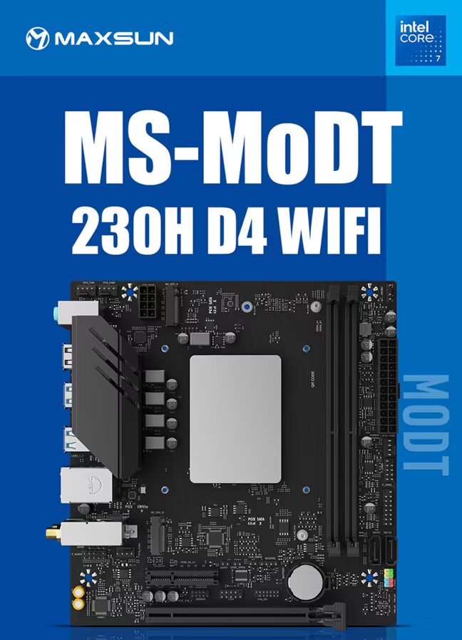 Maxsun выпустила платы с Core 7 230H за $200