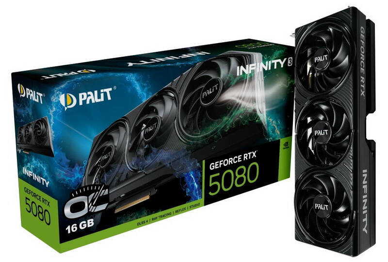Palit выпустила GeForce RTX 5080 Infinity 3 без RGB